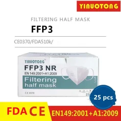 Zhejiang Dali Mask Co.,Ltd 50 FFP3-Masken, FFP3 Atemschutzmaske Maske Schutzmaske CE-, Einzeln Versiegelt