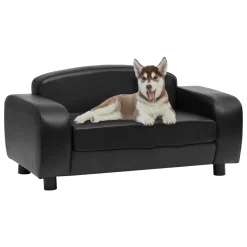 VidaXL Hundesofa Schwarz 80x50x40 Cm Kunstleder -Garten- & Gewächshäuser Geschäft 6850001d05d618aaf5a5b355819f6efd