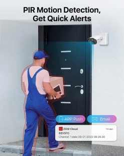 ZOSI 2K 3MP Kabellos Aussen Akku Überwachungskamera Set, 4X 3MP WLAN Kamera Batteriebetrieben Mit Basisstation 32GB Karte, 2-Wege-Audio, Personenerkennung, C309 10 ZOSI 2K 3MP Kabellos Aussen Akku Überwachungskamera Set, 4X 3MP WLAN Kamera Batteriebetrieben Mit Basisstation 32GB Karte, 2-Wege-Audio, Personenerkennung, C309 -Garten- & Gewächshäuser Geschäft 685012d7ca18faa3bd34a5e5d5a206e2