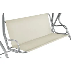 Juskys Hollywoodschaukel 3-Sitzer Mit Dach & Sitzauflage – Gartenschaukel 200 Kg Belastbar – Schaukelbank Für Garten & Terrasse - Beige -Garten- & Gewächshäuser Geschäft 6850e1a423540bbc0b1f45a6e155db44