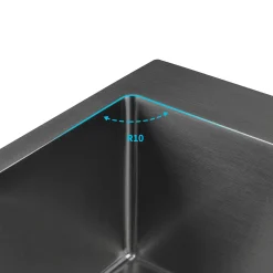 Lonheo Edelstahl Küchenspüle 68 X 45 Cm Einbauspüle, Große Küchenspülbecken Für Ab 70cm Unterschrank, Edelstahlspüle, Inkl. Seifenspender, Abtropfkorb/ Dunkelgrau -Garten- & Gewächshäuser Geschäft 685b2c16b8a4e6086aaed72441cc4b90