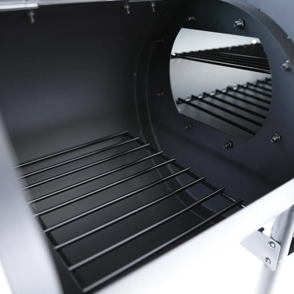 Carparts Online GmbH RAMROXX® BBQ XL Smoker Holzkohle Barbecue Grill RX970 Schwarz Mit Abdeckung 7 Carparts Online GmbH RAMROXX® BBQ XL Smoker Holzkohle Barbecue Grill RX970 Schwarz Mit Abdeckung – Bild 7