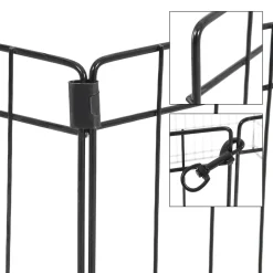 ECD Germany Freilaufgehege Aus 8 Gittern Für Kleintiere, 124x76 Cm, Freigehege Aus Metall, Auslauf Für Kaninchen, MeerschWeißchen Und Hühner, Kleintiergehege Laufstall Kaninchenstall Hösenstall -Garten- & Gewächshäuser Geschäft 6862e3feef8abb8f51da7ca4936c2bc4