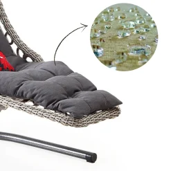 Yelkanat Capri Bodrum Garten Hängesessel Mit Gestell 120 Kg Indoor Outdoor Hängeschaukel (Cappuccino) -Garten- & Gewächshäuser Geschäft 6874b131264d9c68fbb531058d982c3d