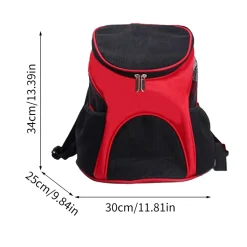 Stretoey Oxford Tuch Katze Hund Rucksack, Outdoor Tragbar Faltbar Atmungsaktiv Mesh Backpack, Für Haustier Bis 3 Kg, 30x24x33cm, Rot Transportbox -Garten- & Gewächshäuser Geschäft 68834ef311b8014a46e3e82de9ab45ee