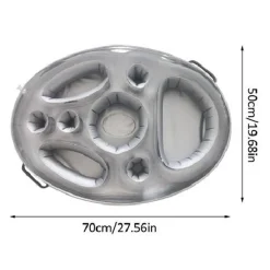 Stretoey Sommer Party Aufblasbar Poolbar, 70x50cm Silber Getränkehalter, Schwimmend Bier Getränkekühler -Garten- & Gewächshäuser Geschäft 68cc0e590629a93980a6c6a25c496f33