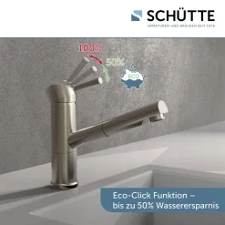 Schütte SCHÜTTE Küchenarmatur UNICORN Mit Geschirrbrause, Wasserhahn Küche Ausziehbar, Mischbatterie Küche, Edelstahloptik -Garten- & Gewächshäuser Geschäft 68e453ceb3a14a4f3f98d4464b2b0238