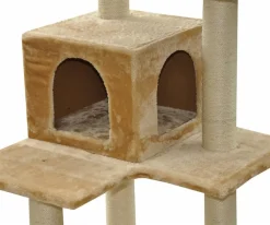 Nanook Kratzbaum Findus Beige 138 X 60 X 60 Cm -Garten- & Gewächshäuser Geschäft 6909b01b7b10a2fa307b9711ca5a7b7d