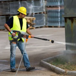 Lospitch Akku Hochdruckreiniger Für Auto 20V Schlauch Hochdruckpistole Kabellos Druckreiniger Spritzpistole Mit 5M Flächenreiniger -Garten- & Gewächshäuser Geschäft 691f34dcc72564bf36723ec96c411217