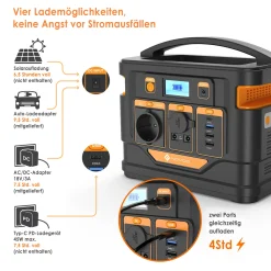NOVOO Tragbare Stromerzeuger Power Station Solar Stromgenerator Solar Powerbank, 296Wh 80000mAh Mobiler Energiespeicher,230AC Steckdose,PD 45W Type-C,Solar Generator Für Notfall Campin -Garten- & Gewächshäuser Geschäft 693224992d95820a30eed3304157200e