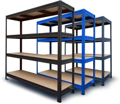 Floordirekt Weitspannregal Steckregal Schwerlastregal Kellerregal RIESENAUSWAHL Grau 177x200x60 Cm