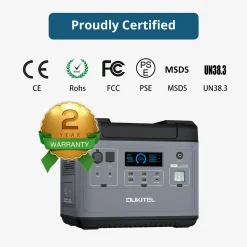 OUKITEL Tragbares Stromerzeuger P2001E, Solarspeicher Mit 2000Wh/51,2V LiFePO4 Akku Mit 2000W (4000W Peak) AC Ausgängen, Versorgt 13 Geräte Gleichzeitig, Solargenerator Mit Beleuchtung Für Outdoor Camping, Fernreisen, Heimgebrauch -Garten- & Gewächshäuser Geschäft 6968ab6a278930ea9e8cf871122c289f