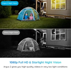 Reolink Akku Überwachungskamera Aussen, 1080p Kabellose WLAN Batterie IP Kamera Mit PIR Bewegungsmelder, 10m Sternenlicht-Nachtsicht, SD-Kartenslot, 2,4Ghz WiFi, 2-Wege-Audio, Argus 2 28 Reolink Akku Überwachungskamera Aussen, 1080p Kabellose WLAN Batterie IP Kamera Mit PIR Bewegungsmelder, 10m Sternenlicht-Nachtsicht, SD-Kartenslot, 2,4Ghz WiFi, 2-Wege-Audio, Argus 2 -Garten- & Gewächshäuser Geschäft 698d1e3b76cb06ab3320bc4ff8776f61