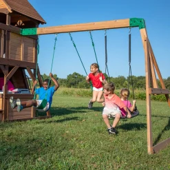 Backyard Discovery Cedar Cove Spielturm Aus Holz | XXL Spielhaus Für Kinder Mit Rutsche, Schaukel, Kletterwand & Aussichtsplattform | Stelzenhaus Für Den Garten -Garten- & Gewächshäuser Geschäft 699902e0c434e0b244c7d1300282b89c