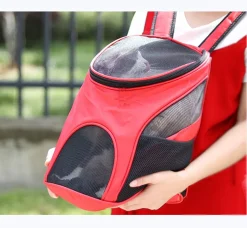 Stretoey Oxford Tuch Katze Hund Rucksack, Outdoor Tragbar Faltbar Atmungsaktiv Mesh Backpack, Für Haustier Bis 3 Kg, 30x24x33cm, Rot Transportbox -Garten- & Gewächshäuser Geschäft 699c6b293b87465172cf1cccd20407b8