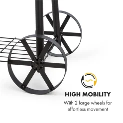 Klarstein Beef Brisket Smoker Grill | Holzkohlegrill/Smoker | Rostfreie Grillroste Aus Edelstahl | Thermometer Im Deckel | 2 Große Räder -Garten- & Gewächshäuser Geschäft 699ffcb4b413ca01d1ceff1e8cd89ca6