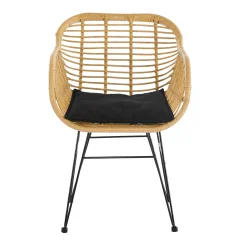 Möbilia Gartensessel 2er-Set Aus Polyrattan |inklusive Sitzkissen | B 58 X T 59 X H 80 Cm | Natur-schwarz | 10020007 | Serie GARTEN -Garten- & Gewächshäuser Geschäft 69b8823b4114dc9f06ddb17593627c25