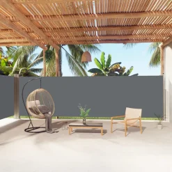VidaXL Seitenmarkise Ausziehbar Anthrazit 180x1000 Cm