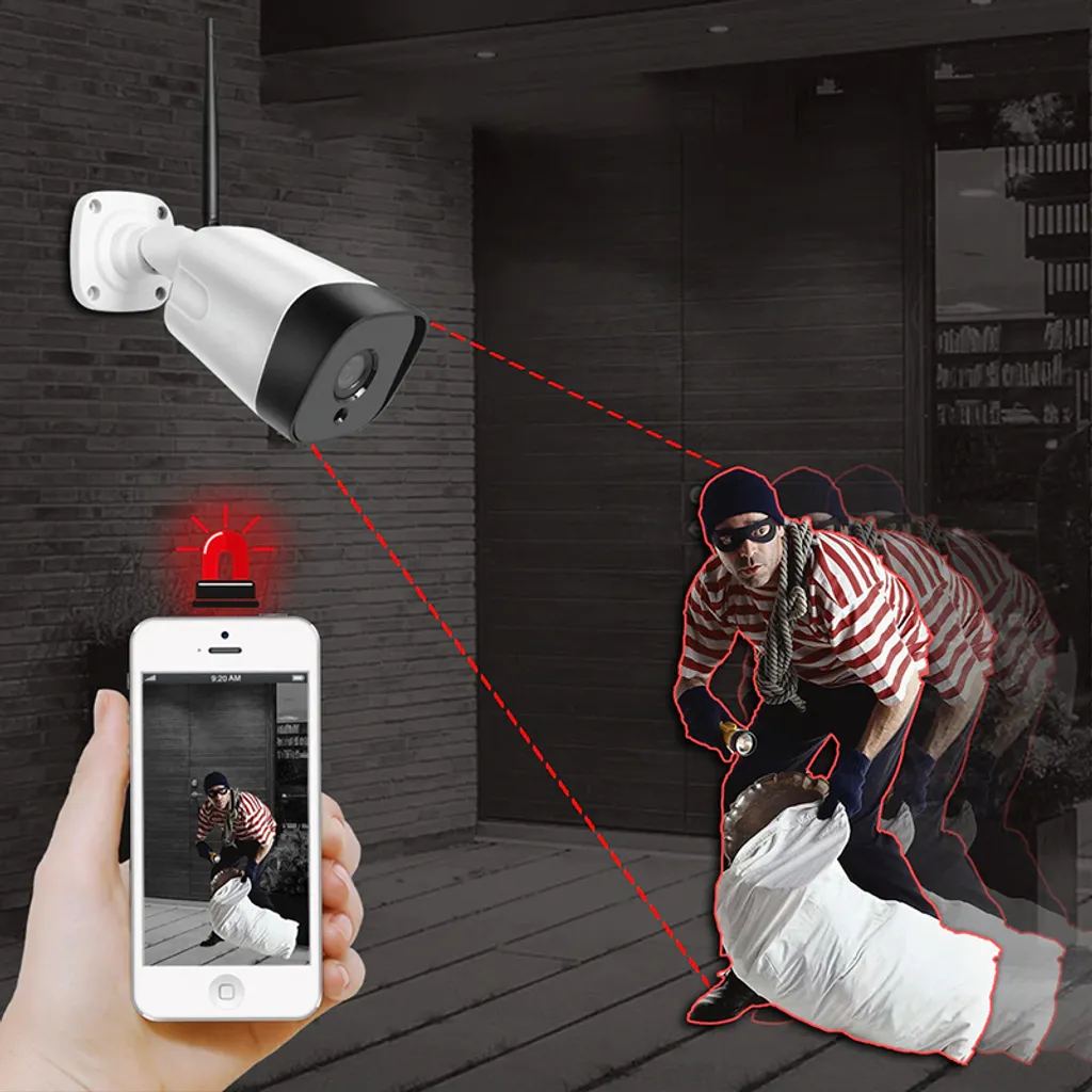 Kabellose WLAN Überwachungskamera IP Kamera Aussen Outdoor 1080P Full HD 2.4GHz WiFi IP66 Wasserdicht Bewegungserkennung Kartenslot 355°/90° Retoo 11 Kabellose WLAN Überwachungskamera IP Kamera Aussen Outdoor 1080P Full HD 2.4GHz WiFi IP66 Wasserdicht Bewegungserkennung Kartenslot 355°/90° Retoo – Bild 11