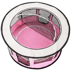 Tectake Welpenlaufstall Carola Aus Polyester Mit Tragetasche - Pink -Garten- & Gewächshäuser Geschäft 6a8931cd36da74e8434336fed7306adc