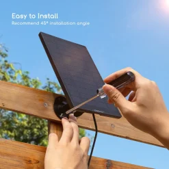 COOAU Solarpanel Für Solarbetriebene Sicherheitskamera,Akku Überwachungskamera Aussen WLAN IP Kamera Outdoor Oder Türklingel, Wetterfest, 360° Einstellbare Halterung,3M USB-Kable 11 COOAU Solarpanel Für Solarbetriebene Sicherheitskamera,Akku Überwachungskamera Aussen WLAN IP Kamera Outdoor Oder Türklingel, Wetterfest, 360° Einstellbare Halterung,3M USB-Kable -Garten- & Gewächshäuser Geschäft 6aa31a9004ce76b7d7cd774bc9026246