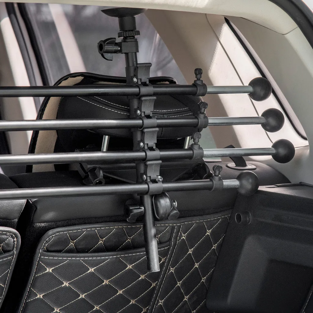 Pawhut Hundeschutzgitter Auto Hundegitter Trenngitter Für Hunde Autotrennwand Mit Rutschfesten PVC-Füße Auto Schutzgitter Kofferraumgitter Verstellbar Stahl ABS Schwarz 85-140 X 40-50 Cm 7 Pawhut Hundeschutzgitter Auto Hundegitter Trenngitter Für Hunde Autotrennwand Mit Rutschfesten PVC-Füße Auto Schutzgitter Kofferraumgitter Verstellbar Stahl ABS Schwarz 85-140 X 40-50 Cm – Bild 7