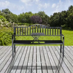 Relaxdays Gartenbank Mit Ausklappbarem Tisch -Garten- & Gewächshäuser Geschäft 6ad0fd0146b8cf4be731018b900e96a8