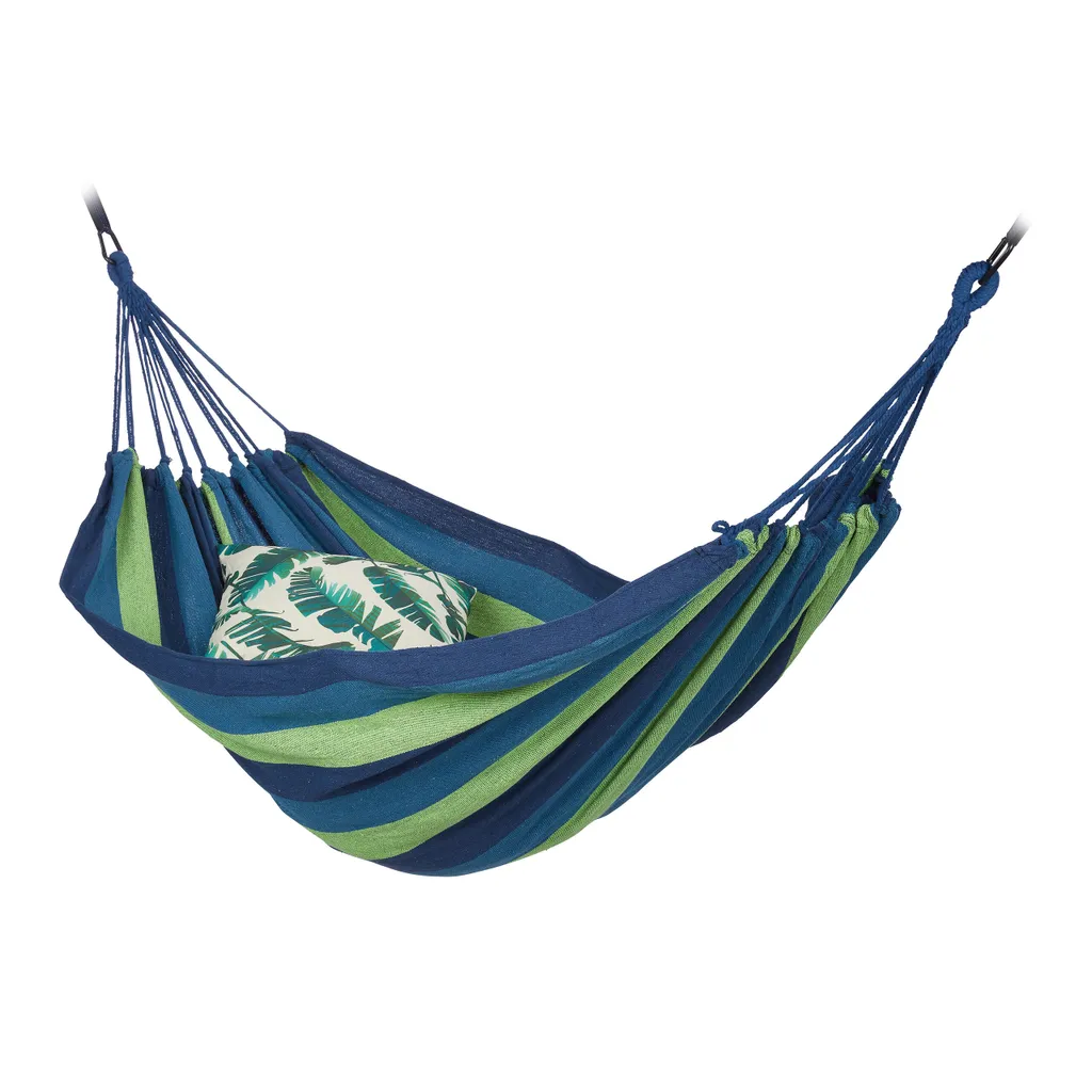 Relaxdays Hängematte Baumwolle 1 Relaxdays Hängematte Baumwolle