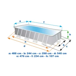 INTEX Prism Frame Swimmingpool-Set Rechteckig 488x244x107 Cm 26792GN -Garten- & Gewächshäuser Geschäft 6af024e0dddd3cf1acd6efb9e3e81d19 2