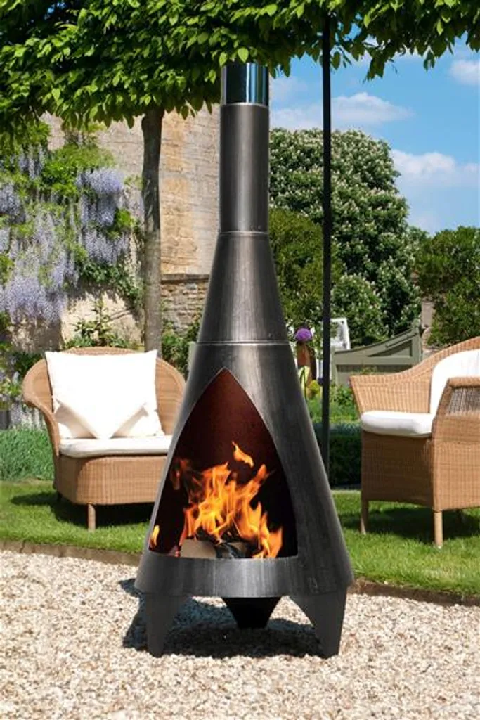 Buschbeck Gartenkamin Colorado 160 Silber-schwarz 90051.000 3 Buschbeck Gartenkamin Colorado 160 Silber-schwarz 90051.000 – Bild 3