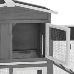 Juskys Hasenstall 210x43x86 Cm Mit Dach, Leiter & Fach - Kaninchenstall Groß, Doppelstöckig & Modern - Stall Kaninchen Im Garten - Hasenkäfig Grau -Garten- & Gewächshäuser Geschäft 6bf396187d23cab0e008f680a831204b