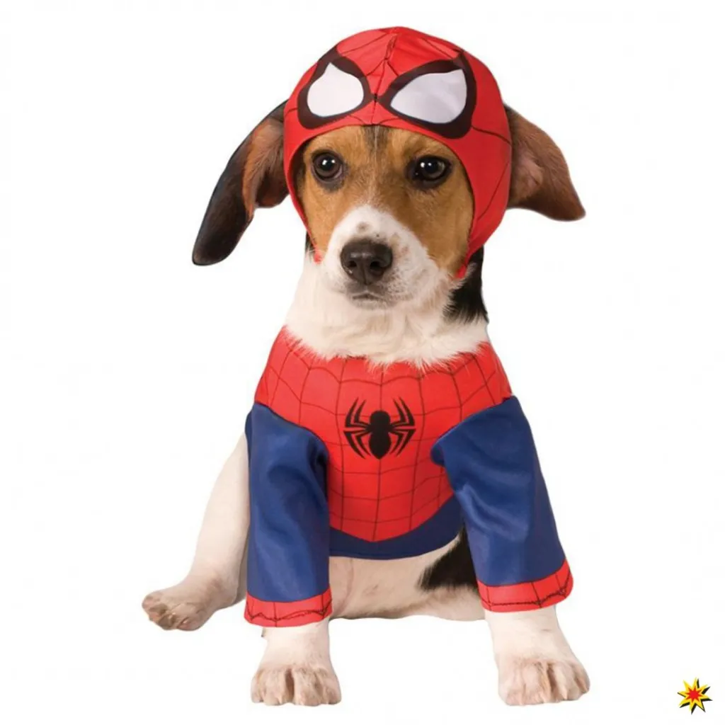 Rubies Hundekostüm Spiderman Kostüm Für Hunde, Größe:S 1 Rubies Hundekostüm Spiderman Kostüm Für Hunde, Größe:S