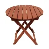Garden Pleasure Gartentisch Balkon Klapptisch Holztisch Beistelltisch Tisch Rund