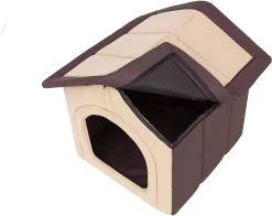 Hobbydog Hundebett Katzenbett Hundehaus Hundeecke Schlafplatz Hundekorb Hund Haus Hundehütte Ruhebereich Zwinger Tierheim INARI R1: 38 X 32 X 38 Cm Beige Mit Braun -Garten- & Gewächshäuser Geschäft 6c27243cf07168e6151611065172a154