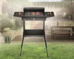 Zilan 2in1 Standgrill | Elektrogrill | Tischgrill | Partygrill | 2400 Watt -Garten- & Gewächshäuser Geschäft 6c882351befc649aad088c504af7da75