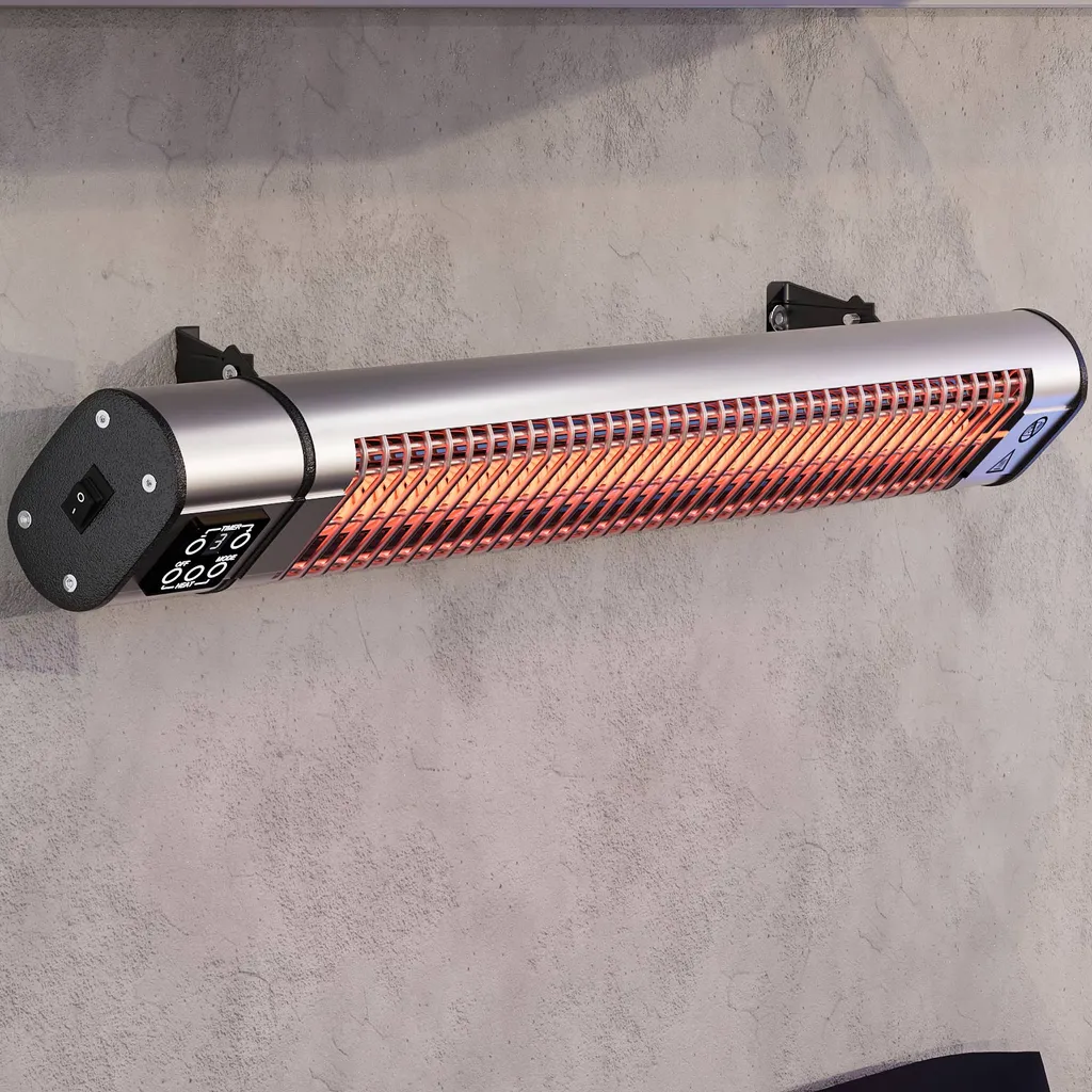 GGM Moebel International ROBERTO | Deckenheizstrahler | Edelstahl | 3000W | 3 Heizstufen | Heizstrahler Decke, Infrarotstrahler Terrasse 3 GGM Moebel International ROBERTO | Deckenheizstrahler | Edelstahl | 3000W | 3 Heizstufen | Heizstrahler Decke, Infrarotstrahler Terrasse – Bild 3