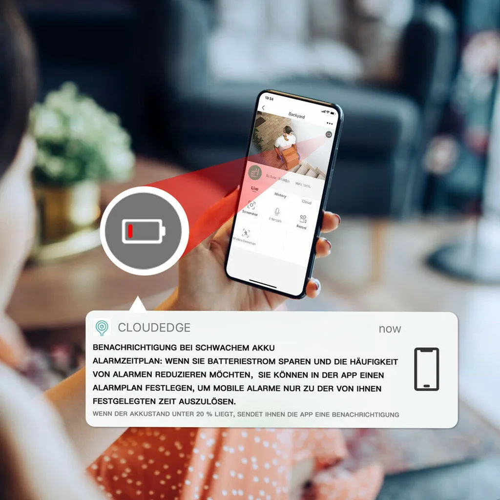 IeGeek 2K Solar Überwachungskamera Aussen Mit 32G SD-Karte, 355°/120° PTZ Wlan Kamera Outdoor Mit Farbnachtsicht, Personen/Autoerkennung, PIR Bewegungsmelder, 2-Wege-Audio, Arbeit Mit Alexa 15 IeGeek 2K Solar Überwachungskamera Aussen Mit 32G SD-Karte, 355°/120° PTZ Wlan Kamera Outdoor Mit Farbnachtsicht, Personen/Autoerkennung, PIR Bewegungsmelder, 2-Wege-Audio, Arbeit Mit Alexa – Bild 15