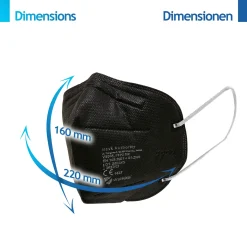 Virshields® FFP2 Mundschutz Maske - PFE 94%, EN 149:2001+A1:2009, 5 Lagen, 10-2000 Stück, Filtrierend, EU, Farbwahl - Halbmaske, Atemschutzmaske, Schutzmaske (100 Stück, Schwarz) 17 Virshields® FFP2 Mundschutz Maske - PFE 94%, EN 149:2001+A1:2009, 5 Lagen, 10-2000 Stück, Filtrierend, EU, Farbwahl - Halbmaske, Atemschutzmaske, Schutzmaske (100 Stück, Schwarz) -Garten- & Gewächshäuser Geschäft 6cc89e41c8a49d3f9489cc93f98d0c1d