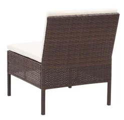 VIDAXL 3-tlg. Garten-Lounge-Set Mit Auflagen Poly Rattan Braun -Garten- & Gewächshäuser Geschäft 6ccc103dba7bea61765058823d402ba7