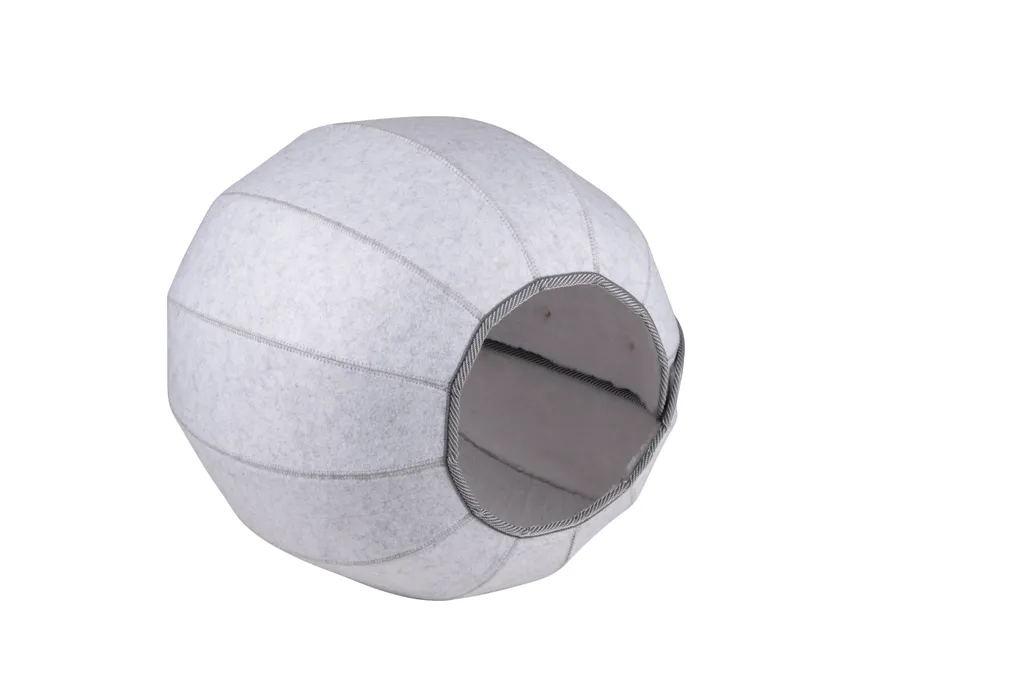 Maxxpro Katzenbett - Katzenspielzeug - Katzenhöhle - Multifunktional - Flexibel - Filz Und Plüsch - Grau 1 Maxxpro Katzenbett - Katzenspielzeug - Katzenhöhle - Multifunktional - Flexibel - Filz Und Plüsch - Grau