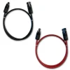 EBROM Konfektion 2 X 7 Meter Solarkabel Verlängerungskabel Vollkupfer Verzinnt 4mm2 Mit Stäubli Solarstecker Solarverbinder MC4 Beidseitig Montiert Für PV Photovoltaik Solaranlage Solar Kabel Verlängerung Solarpanel Schwarz Und Rot 4 Mm2 4 Mm²
