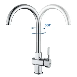 Auralum Hochdruck Küchenarmatur Küchenmixer 360 ° Drehbarer Mischbatterie Spültischarmatur Spülbecken Küche -Garten- & Gewächshäuser Geschäft 6db50176efa77cd07f1c77e3892f4ba7