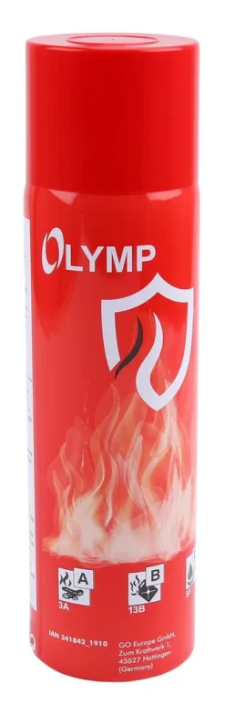Olympia Feuerlöschspray Feuerlöscher Fettbrand Universal Einsetzbares Auf Schaumbasis 500g