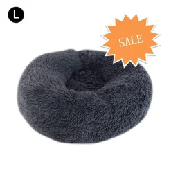 Hikeren Hundebett Tierbtt Katzenbett Hundesofa Katzensofa Kissen Flauschig, Weich U. Waschbar Für Katzen Hunde, Dunkelgrau,Durchmesser 60cm