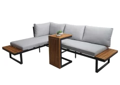 Mendler Garten Garnitur HWC-L27, Garnitur Sitzgruppe Lounge-Set Sofa, Spun Poly Alu Akazie Holz Hellgrau -Garten- & Gewächshäuser Geschäft 6e015dae46f7bbea222c2ae5a64f9bf5