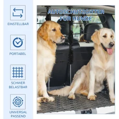 PawHut Hundeschutzgitter Auto, Verstellbares Trenngitter Für Hunde, Universal Kofferraum Hundegitter, Autotrennwand, Kofferraumgitter, Stahl, 89-150 X 76-124 Cm 12 PawHut Hundeschutzgitter Auto, Verstellbares Trenngitter Für Hunde, Universal Kofferraum Hundegitter, Autotrennwand, Kofferraumgitter, Stahl, 89-150 X 76-124 Cm -Garten- & Gewächshäuser Geschäft 6e229469f302327d02a486f6318c112c