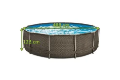 Summer Waves Premium FRAME Pool, Rattanoptik, PVC/Stahl, Ø488x122 Cm, Jede Menge Zubehör Inklusive, Rund 13 Summer Waves Premium FRAME Pool, Rattanoptik, PVC/Stahl, Ø488x122 Cm, Jede Menge Zubehör Inklusive, Rund -Garten- & Gewächshäuser Geschäft 6e265d5ff84a46d04b7db649c04daef5