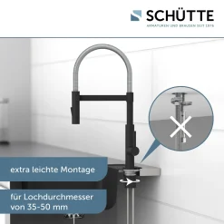 Schütte SCHÜTTE Küchenarmatur MIAMI, Spiralfederarmatur Mit Geschirrbrause, Wasserhahn Ausziehbar, Wasserhahn Mischbatterie Chrom/Schwarz Matt 15 Schütte SCHÜTTE Küchenarmatur MIAMI, Spiralfederarmatur Mit Geschirrbrause, Wasserhahn Ausziehbar, Wasserhahn Mischbatterie Chrom/Schwarz Matt -Garten- & Gewächshäuser Geschäft 6e7492bd7e79b9d4e828bccf05370d33