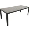 KMH® Gartentisch Tisch Terrassentisch *TUCO* 205*90 Cm Grau
