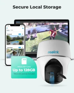 Reolink 2K PTZ Solar Überwachungskamera Aussen Akku 355°/140° Schwenkbar WLAN Kamera Outdoor Mit 2,4/5GHz WiFi, Personen-/Fahrzeugerkennung, PIR-Sensor, 2-Wege-Audio, Argus PT-2K+ Solarpanel -Garten- & Gewächshäuser Geschäft 6e859cc194815c3e83332ec888ae8461 1